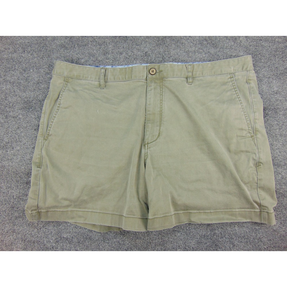 Tommy Bahama Shorts Mens 40 Chino Khaki Solid Coastal Tropical Summer Vacation